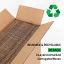 Rempry 30 Pack 8x6x4 Shipping Boxes White, Small Corrugated Cardboard Box for Mailing, Packaging Small Business, Kraft Mailer Gift Boxes