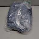 Estelar Textiler Navy Blue and Greyish White Blackout Curtains 54 Inch Length, Light Blocking Gradient Grommet Drapes for Kitchen, Thermal Insulated Ombre Curtains for Bathroom,42Wx54L, 1 Panels