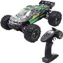 A-Sonic XS71837 Scale Brushless RC Truck - High Speed Hobby Grade RC Car - Hits 33MPH - Off Road 4WD for Grip on Any Terrain - Ready to Run Waterproof Trophy Truck - Green