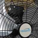 18" Industrial Floor Fan with Remote, High Velocity Heavy Duty Fan, 4200 CFM, 1-2-4 Hour Timer, 3 Speeds, 360 Tilt, Wall-Mounting System Included, for Home, Gym, Office, Garage
