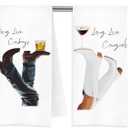 Western Cocktail Kitchen Towels, Gifts for Whiskey Lovers, Espresso Martini Gifts, Long Live Cowgirls Cowboys Decorative Dish Tea Hand Towels for Kitchen, 16x24 Inch Set of 2 longlive2
