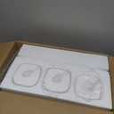 Brushed Nickel Bathroom Light Fixtures, 3-Lights Bathroom Vanity Light with Glass Shades, Modern Vanity Lights for Mirror, Wall Lights for Living Room, Hallway, Cabinet, E26 Base