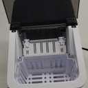 Aeitto Ice Maker Countertop 26lbs/24H, Ice Machine 8 Ice Cubes Ready in 6 Mins, 2 Sizes of Bullet Ice Portable Ice Makers with Basket & Scoop, Auto Self-Cleaning for Home/Kitchen/Office Stainless