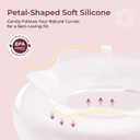Momcozy Breast Milk Collector Collection Shell, Petal Soft Silicone Flange, Milk Collectors for Breastfeeding, Slim Waterdrop-Shaped Discreet Comfort with Storage Case (1oz/30ml, 2PCS)