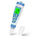 Pool pH Salt and Chlorine Tester 8 in 1 Digital pH Salinity TDS EC Chlorine ORP H2 for Salt Water Pool, Hot Tub, Hydroponic, Aquarium, Hydrogen Water Bottle, Simultaneously Display pH&CI-Temp