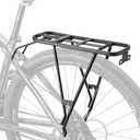 CXWXC Rear Bike Rack - Bike Cargo Rack for Disc Brake/ Non-Disc Brake Mount - 66lbs Bicycle Pannier Touring Carrier Rack, Height Adjustable (for 26"-27.5" Bikes)