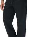 THE GYM PEOPLE Men's Baggy Fleece Workout Sweatpants with Pockets Drawstring Lounge Athletic Running Pants, L