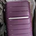 Samsonite Freeform 2-Piece Luggage Set - Carry-On & Large Checked Luggage with Dual Spinner Wheels - Durable Polypropylene Hardshell - TSA Lock, Airline-Approved - Expandable - Amethyst Purple