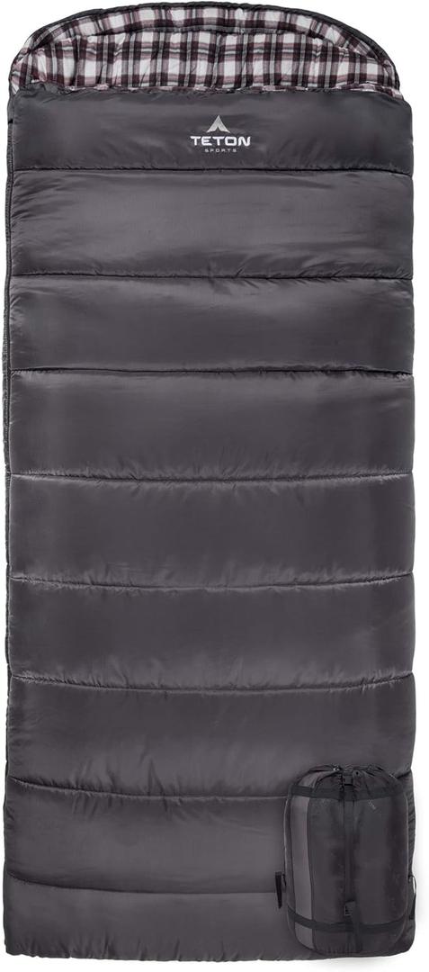 Teton Celsius XXL Sleeping Bag, Cold Weather Sleeping Bags for Adults and Kids, Camping Made Easy and Warm. Compression Sack Included, 35F, 25F, 0F, 20F Degree