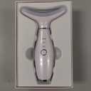 7 Color Neck Face Massager - Facial Massager Tool for Skin Care at Home, Vibrating Face Massager with Thermals, Galvanic Machines White