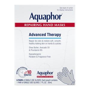 Aquaphor Repairing Hand Masks, Moisturizing Gloves for Dry Hands, Moisturizer for Dry Skin, Mothers Day Gifts, Pack of 6