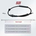 49.2 Extended Upper Clutch Cable for Harley 2021-Up Touring Street Glide Electra Glide Road Glide Road King & 2018-Up Softail Street Bob Fat Boy Heritage Breakout,Black