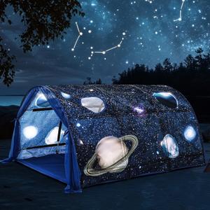 Galaxy Twin Bed Tent Large Twin Tent Play Bed with Carry Bag Foldable for Bedroom Indoor