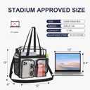 Oraben Clear Tote Bag Clear Bag Stadium Approved 12x6x12 Stadium Bag for Work, Sports Games, Gym