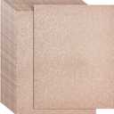 Bright Creations 24 Sheets Rose Gold Glitter Cardstock Paper 8.5 x 11 for Scrapbooking, DIY Projects, Arts and Crafts (280gsm) - Shimmer Cardstock - Glitter Card Stock