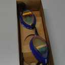 ARENA Unisex Adult Air-Speed Anti-Fog Racing Swim Goggles for Men and Women Air Seals Technology for Superior Comfort (Yellow Copper/Blue)