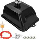 RUTU Metal Gas Tank ATV Fuel Tank Petrol Tank with Cap for 150cc 200cc 250cc ATV Quad 4 Wheeler Buggy Go Kart Taotao Sunl - 4L