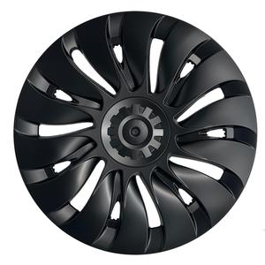 KAVANIC Fits for Tesla Model Y Wheel Cover Hubcap 19 Inch Matte Black Support Logo Symmetry Design (1 PCS-Side 1) Uberturbine Style 2020-2024 Model Y Gemini Wheel Cover Replacement, KA4-MY-UT-1PCS-Side1