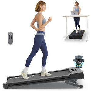 PACEROCKER Walking Pad Treadmill with 12% 9-Level Auto Incline, 450 lbs Capacity Bluetooth Speaker Under Desk Treadmills for Home Hiking, 5 MPH