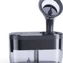 Water Powered Ear Cleaner, Electric Ear Wax Removal Kit, Ear Irrigation Kit with Sewage System and 4 Clean Mode, Safe and Effective Ear Flushing Kit for Adults with 3 Ear Tips - Black