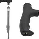 CamDesign Monopod Handle Adapter Walking Stick Cane Monopod Head Attachment Converter Trekking Pole Handle Grip for Hiking Climbing Photography