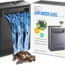 Turtle Tank Filter Aquarium Filter Power Adjustable 20-75 Gal. 290GPH Large Internal Filter 3-Stage Waterfall Bio-Filtration Low Water Level for Freshwater Saltwater Fish Tank Reptile Shrimp Frog
