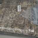 HUGEAR 2x6 Runner Rug Hallway Vintage Brown Machine Washable Retro Floral Low Pile Carpet Vacuumable Distressed Long Throw Rug Bedroom Office Bathroom Kitchen Laundry Non Slip Soft Lightweight