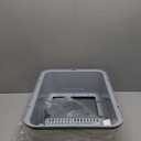 Stainless Steel Cat Litter Box with Lid,XL,19.7L x 13.8W x 11.8H Deep,Metal Litter Box with High Side,for Small and Large Cats,with a Scoop and Scoop Storage Box Litter Mat Double,Easy Cleaning (Grey 4 pcs gifts (11.8 deep))