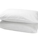 2 White Pillows 19x10