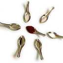 Mini Spoon Stainless Steel Spice Box Spoon Set of 6 pcs Coffee Tea Sugar and Spice Tiny Spoons Masala Dabba