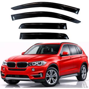KPY Rain Guards Fit for 2007-2018 BMW X5, Out-Channel Window Visors Vent Wind Deflectors 4PC, Car Accessories for 07-18 BMW X5