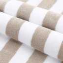 EBOOT 7 Pieces 100% Cotton Pool Beach Towels 30 x 70 Inch Cabana Oversized Basics Turkish Pool Bath for Hotel Swimming Bathroom(Brown)