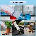 500mL Large Syringe with Tip Adapter, Individual Sealed and Sterile, Large Plastic Garden Syringe for Liquid,Watering, Oil, Refilling