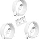 SIOCEN 3 Pack 16.4FT Micro USB Power Extension Cable for Wyze Cam V3,WyzeCam Pan,Yi Camera,Oculus Go,Eufy,Echo Dot Kid Edition,Nest Cam,Netvue,Blink,Furbo Dog,Kasa,Home Security Camera Charging Cord