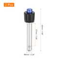 2 x uxcell 2 Pcs Quick Release Pin, 1/4" x 1.06"(Dia. x L) Ball Locking Pin with Push Button 304 Stainless Steel Ring Handle Locking Pin with Wire for Audio Bimini Top Marine, Silver