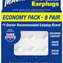 Mack's Pillow Soft Silicone Earplugs, 8 Pair - The Original Moldable Silicone Putty Ear Plugs for Sleeping, Snoring, Swimming, Travel, Concerts and Studying | Made in USA