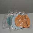 Wsaikis Silicone Placemats Set of 4 Non-Slip Table Mats for Dining, Kitchen, Stain Resistant Heat-Resistant Placemat Portable Food Mat, 14.9" x 12.9"x 0.04" (Dusty Turquoise,salt Air,light Grey,muted Clay)