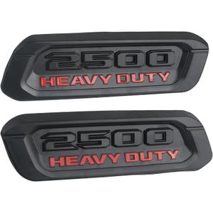 Hood Emblem and Badge (1 Pair) Compatible with 2019-2024 Ram DT 2500 Heavy Duty Truck Accessories Left&Right Side Nameplate Bezel