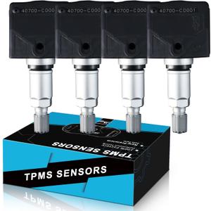 40700CD001 Programed TPMS Sensors for:-Infiniti G37 2008 2009 2010 EX35 FX35 M35, for:-Nissan Rogue Altima Versa Sentra 350Z Armada Cube Frontier Tire Pressure Monitoring System 315 (4PCS)