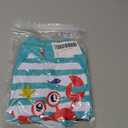 Uideazone  Swimsuit for Baby Boy 0-3 Months One Piece Long Sleeve Rashguard Swimwear Sunsuit Red Crab Print