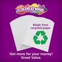 Colorations Lightweight Construction Paper - 500 Sheets - 9 in. x 12in. - White