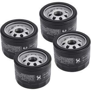49065-0721 49065-7007 492932 492932S Oil Filter Compatible with Kawasaki FR691V FR651V FR730V FR600V FX600V FS691V FS651V, Compatible with John Deere AM125424 4 Pack