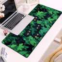 Desk Pad, Cute Black Cats Hidden in Bushes Large Gaming Mouse Pad,Desk Mat for Keyboard and Mouse with Stitched Edges and Non-Slip Rubber Base for Work Game Office Home 31.5x11.8in (Colour14)