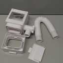 Anivia Rainwater Collection System, Rain Barrel Diverter Kit Fits for 2x3 or 3x4 Inch Standard Downspouts, Downspout Diverter with Adjustable Valve and Filter. 5ft Hose (White)