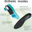 Men's Orthopedic Walking Fashion Sneakers: Breathable Sneakers for Mens, Stability Supportive Walking Shoes for Neuropathy, Cushioned Canvas Shoes for Plantar Fasciitis Black Size 42