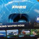 Kohree NSF 372 Certified 100-ft Drinking Water Hose, 5/8'' Premium RV Water Hose with Storage Bag, Heavy-Duty Machined Fittings, Leak Free, No Kinks, Potable Water Hose for RV, Camper, Garden - Blue