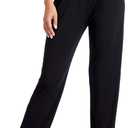 Envlon Women's Yoga Pants with Pockets Comfy Stretch Loose Wide Leg Casual Pants Breathable Running Workout Lounge Pants (M, Black)