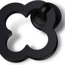 6 Pack Black Cabinet Knobs Zinc Alloy Dresser Knobs Black Drawers Knob 1.97 inch (50mm) Kitchen Cabinet Door Knobs