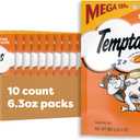 Temptations Classic Crunchy and Soft Cat Treats Tantalizing Turkey Flavor, 6.3 oz. Pouch (Pack of 10)
