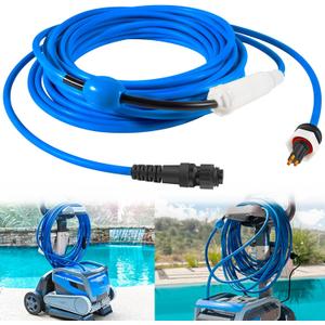 99958906-DIY Cable and Swivel 3 Wire for Dolphin Robotic Pool Cleaners Active 30, 30i, 40, S300i, S400, T45, T55i Compatible with Wi-Fi/Bluetooth 60ft 99958906-DIY Cable and Swivel 3 Wire for Dolphin Robotic Pool Cleaners Active 30, 30i, 40, S300i, S400, T45, T55i Compatible with Wi-Fi/Bluetooth 60ft